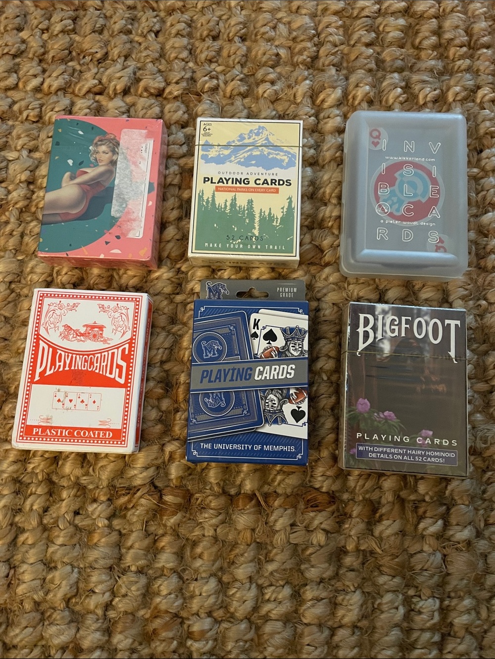 Assorted Playing Cards Variety set of 6